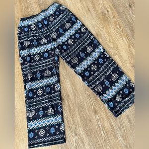 Hanukkah Pajama pants. Kids 8. Fleece.